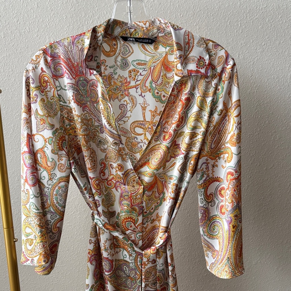 Zara Multicolor Paisley Dress